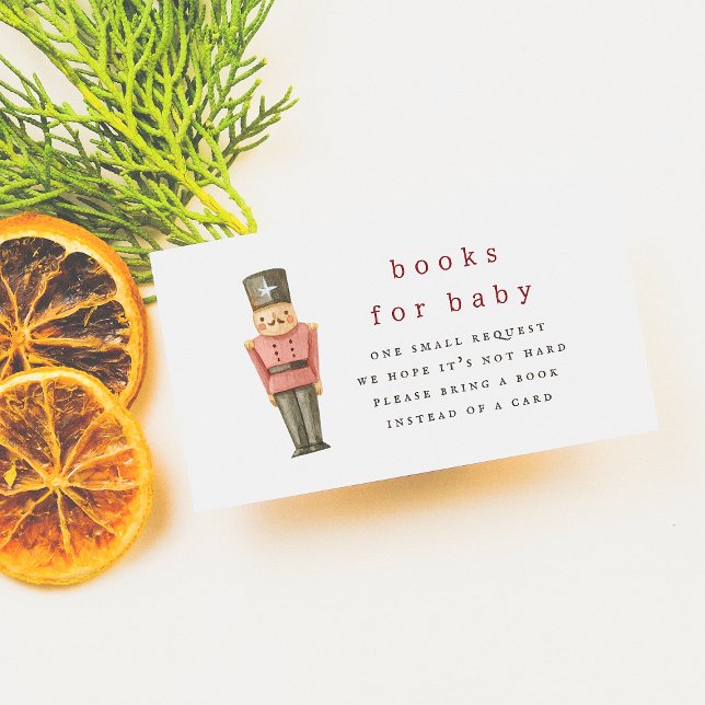 Santa Baby Winter Christmas Baby Shower Enclosure Card (Creator Uploaded)