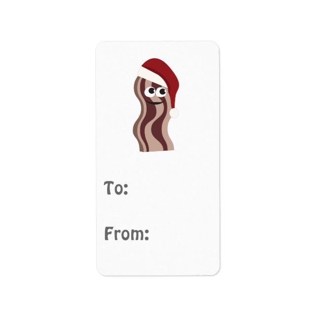 Santa Bacon Label (Front)