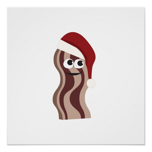 Santa Bacon Poster (Front)