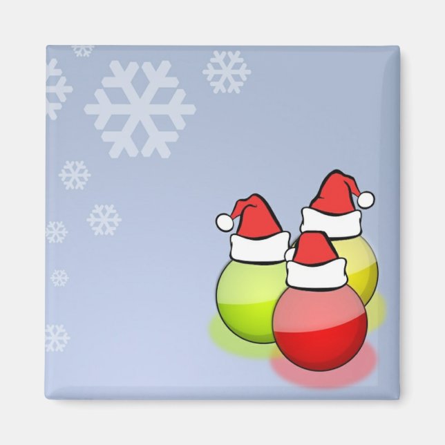 Santa Balls Magnet (Front)