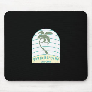Santa Barbara Beach California Palm Tree Ca Vacati Mouse Pad