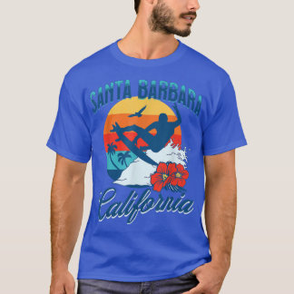 Santa Barbara California Beach Surfing Summer Vaca T-Shirt
