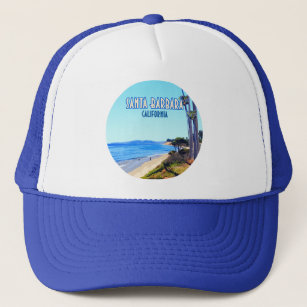 Santa Barbara California Butterfly Beach Montecito Trucker Hat