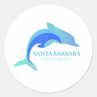 Santa Barbara California Classic Round Sticker