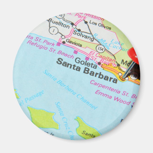 Santa Barbara, California Magnet (Front)