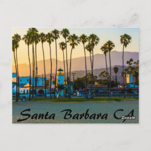 SANTA BARBARA CALIFORNIA ON THE BEACH POSTCARD
