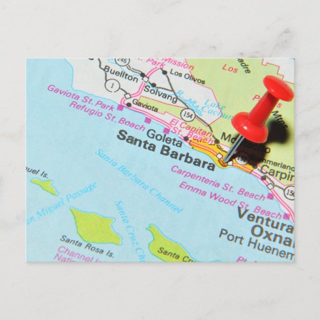 Santa Barbara, California Postcard (Front)
