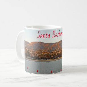 Santa Barbara, California sunset mountains Coffee Mug
