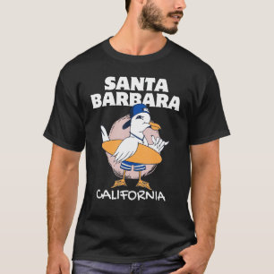 SANTA BARBARA CALIFORNIA Surfing Vintage Seagull R T-Shirt