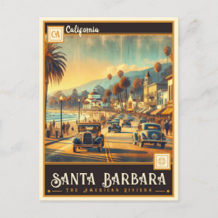 Santa Barbara, California   Vintage Postcard