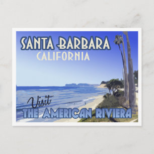 Santa Barbara California Vintage Travel Postcard