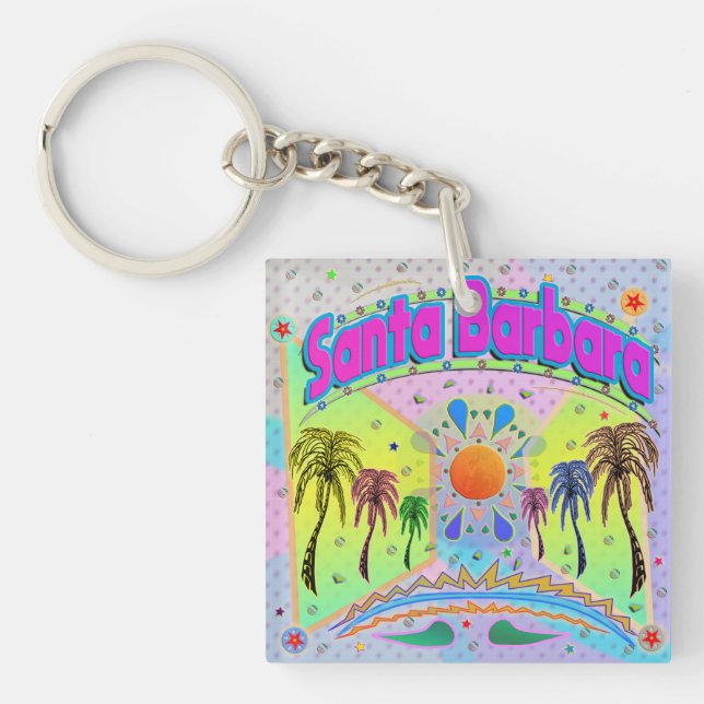 Santa Barbara Calm Desire Keychain (Front)