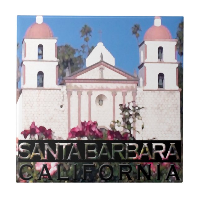 Santa Barbara Ceramic Tile (Front)