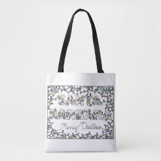 Santa Barbara Christmas Lights  Tote Bag