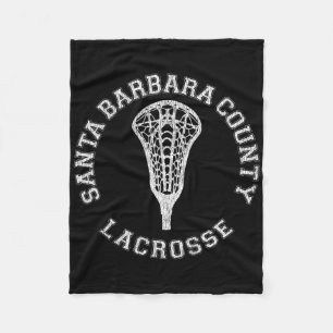 Santa Barbara County Lacrosse Girls Lax Retro Dist Fleece Blanket