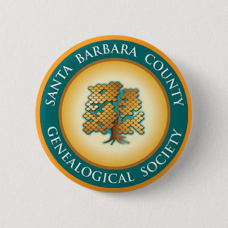 Santa Barbara Genealogical Society Button / Pin
