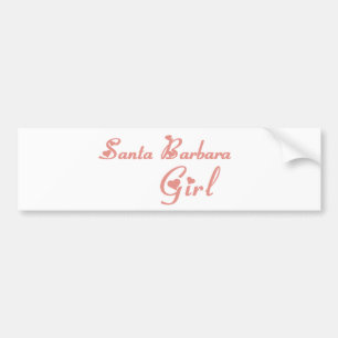 Santa Barbara Girl tee shirts Bumper Sticker