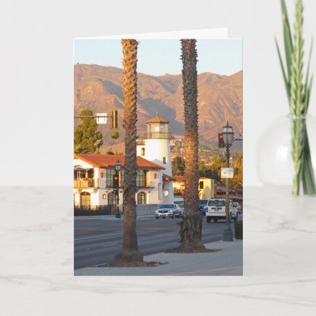 Santa Barbara lighthouse, California Card (Front)