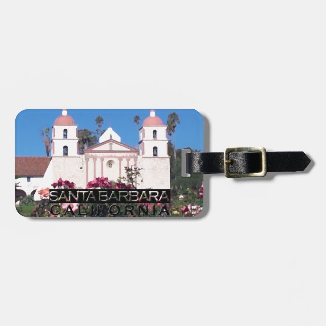 Santa Barbara Luggage Tag (Front Horizontal)