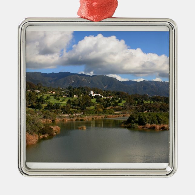 Santa Barbara Metal Tree Decoration (Front)