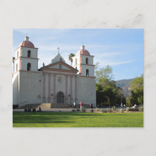 Santa Barbara Mission, California Postcard