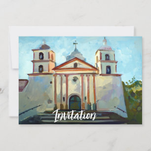 Santa Barbara Mission Invitation