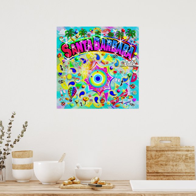 Santa Barbara Mystic Dance Poster (Kitchen)