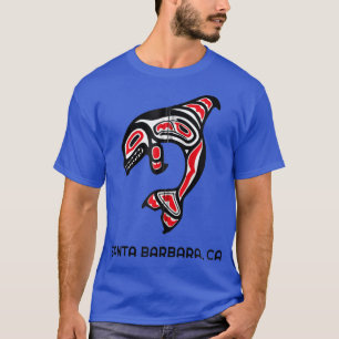 Santa Barbara Native American Orca Killer Whale Ca T-Shirt