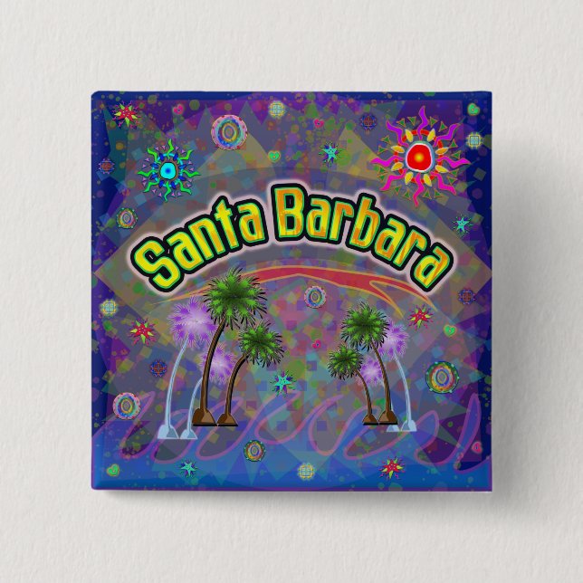 Santa Barbara Noble Voyage Button (Front)