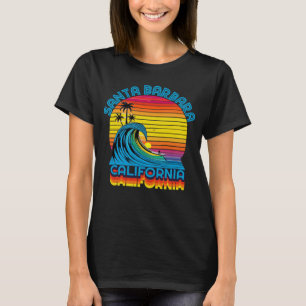 Santa Barbara Retro Throwback Surf & Beach Souveni T-Shirt
