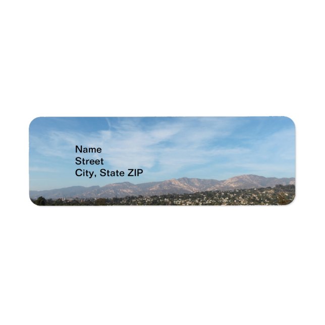 Santa Barbara Return Address Label (Front)