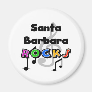 Santa Barbara Rocks Magnet