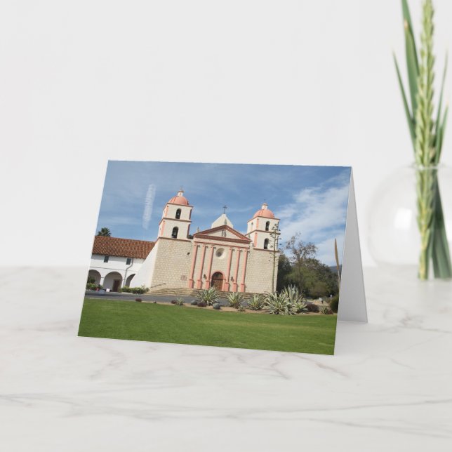 Santa Barbara Spanish Mission, California Card (Front)
