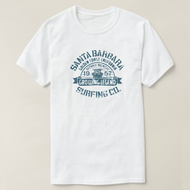 SANTA BARBARA SURFING CO. T-Shirt (Design Front)