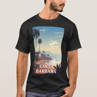 Santa Barbara Travel Poster T-Shirt