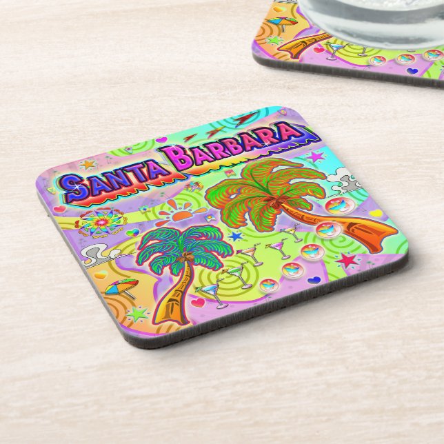 Santa Barbara Vacation Target Coaster (Left Side)