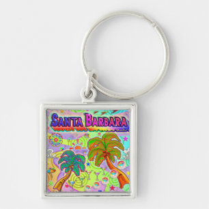 Santa Barbara Vacation Target Keychain