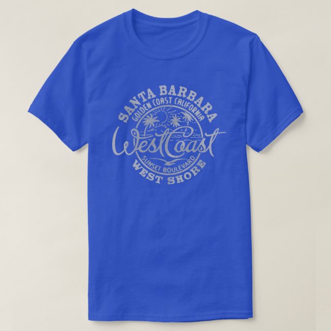 SANTA BARBARA WEST SHORE T-Shirt (Design Front)
