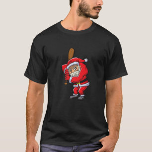 Santa Baseball Christmas Cool Sport X-Mas Pajama B T-Shirt