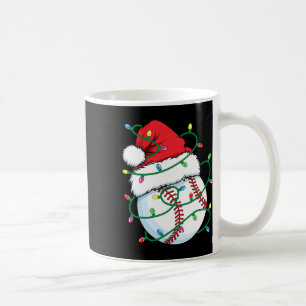 Santa Baseball Sports Ball Men Boys Christmas Xmas Coffee Mug