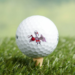 Santa Bat white Srixon Soft Feel golf balls 12 pk