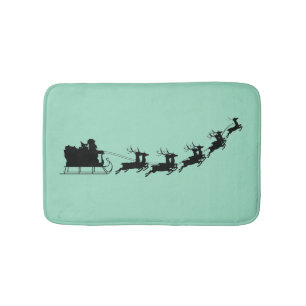 Santa bath mat