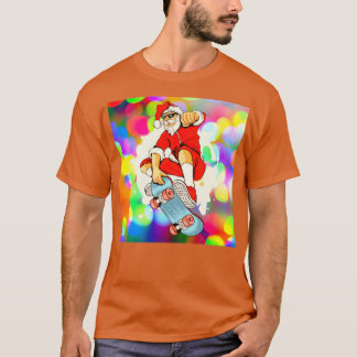 Santa Be Skatin Lights T-Shirt