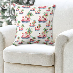 Santa Beach Christmas Cushion