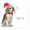 Santa Beagle Gift Stickers