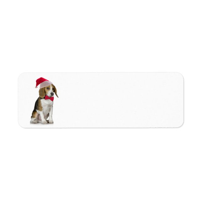 Santa Beagle Return Address Label (Front)