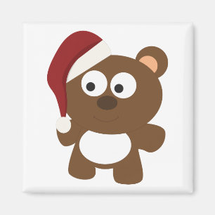 Santa Bear Magnet