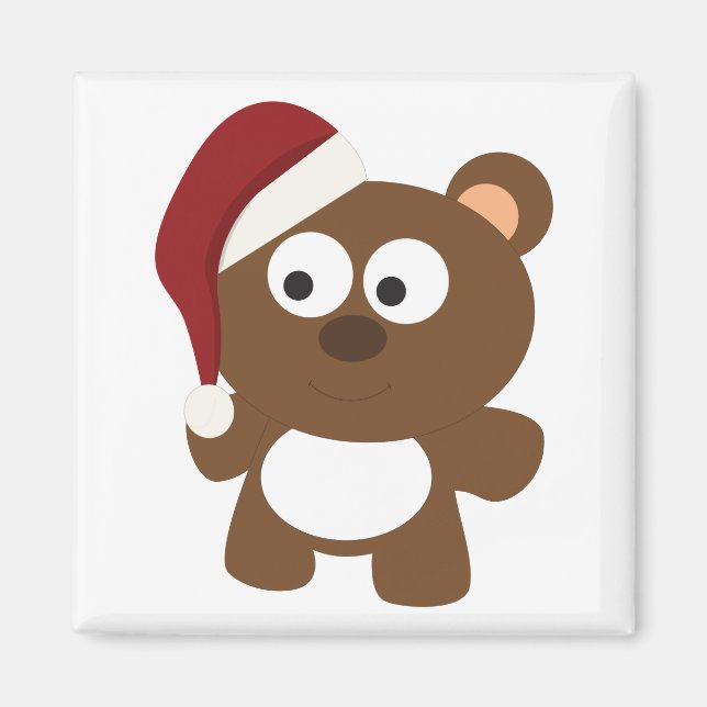 Santa Bear Magnet (Front)