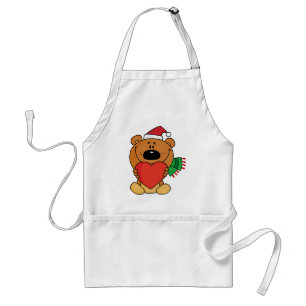 Santa Bear with Heart Standard Apron