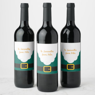 Santa Beard Hope You've Been Good - Evergreen Wine Label